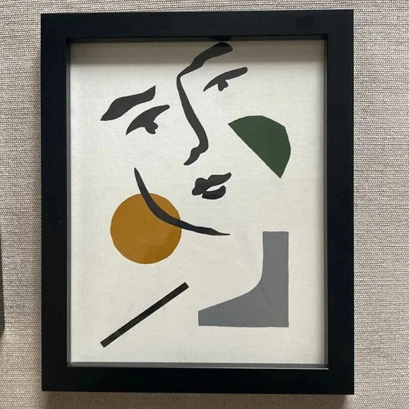 Abstract Framed Faces Artwork Hanging Wall Art Decor - Picture 5 of 10